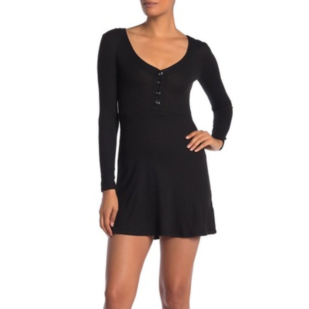 🔥VELVET TORCH V-Neck Long Sleeve Skater Dress